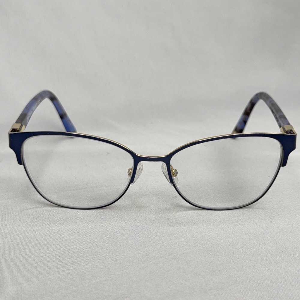 Juicy Couture JU 181 Eyeglasses Frames Only Matte Blue Havana Cat Eye Glasses